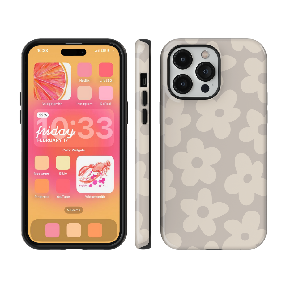 Dust Bunny Big Blooms Phone Case