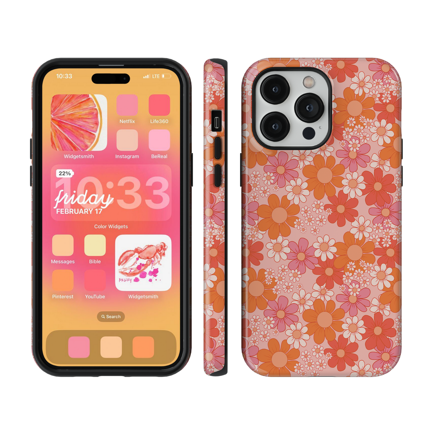 Pink & Orange Petal Perfect Phone Case