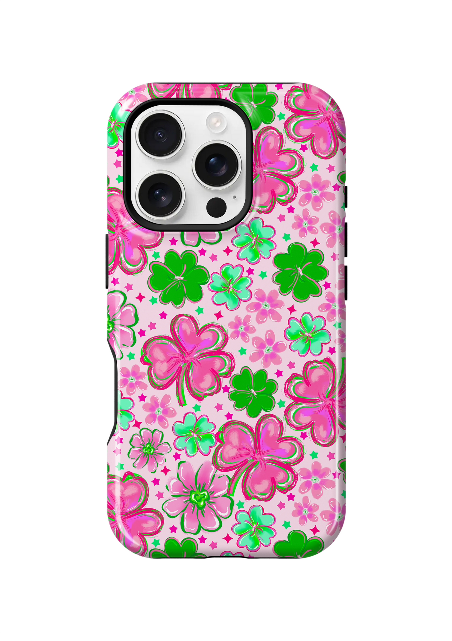 Pink Four-Leaf Frenzy Phone Case