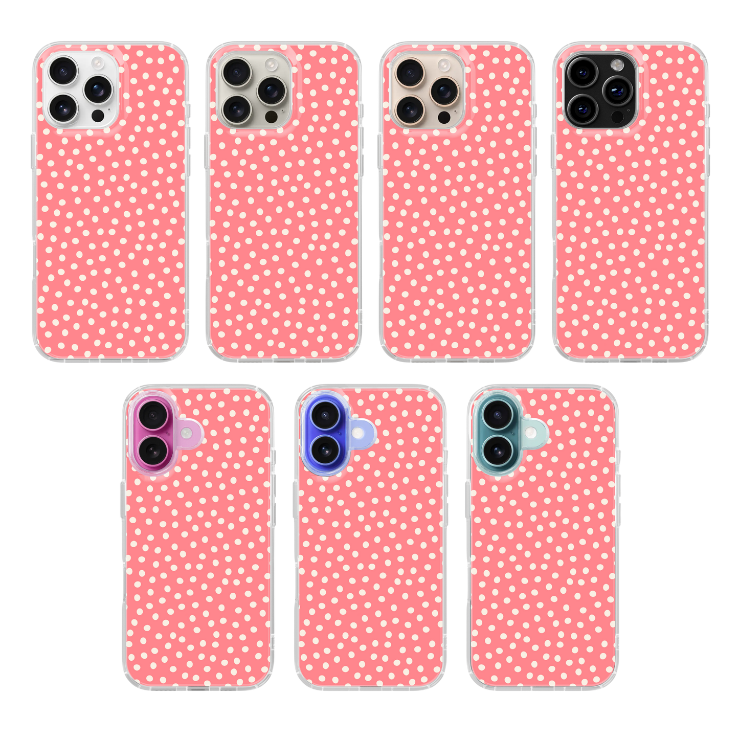 Rose All Day Dots Clear Case Insert