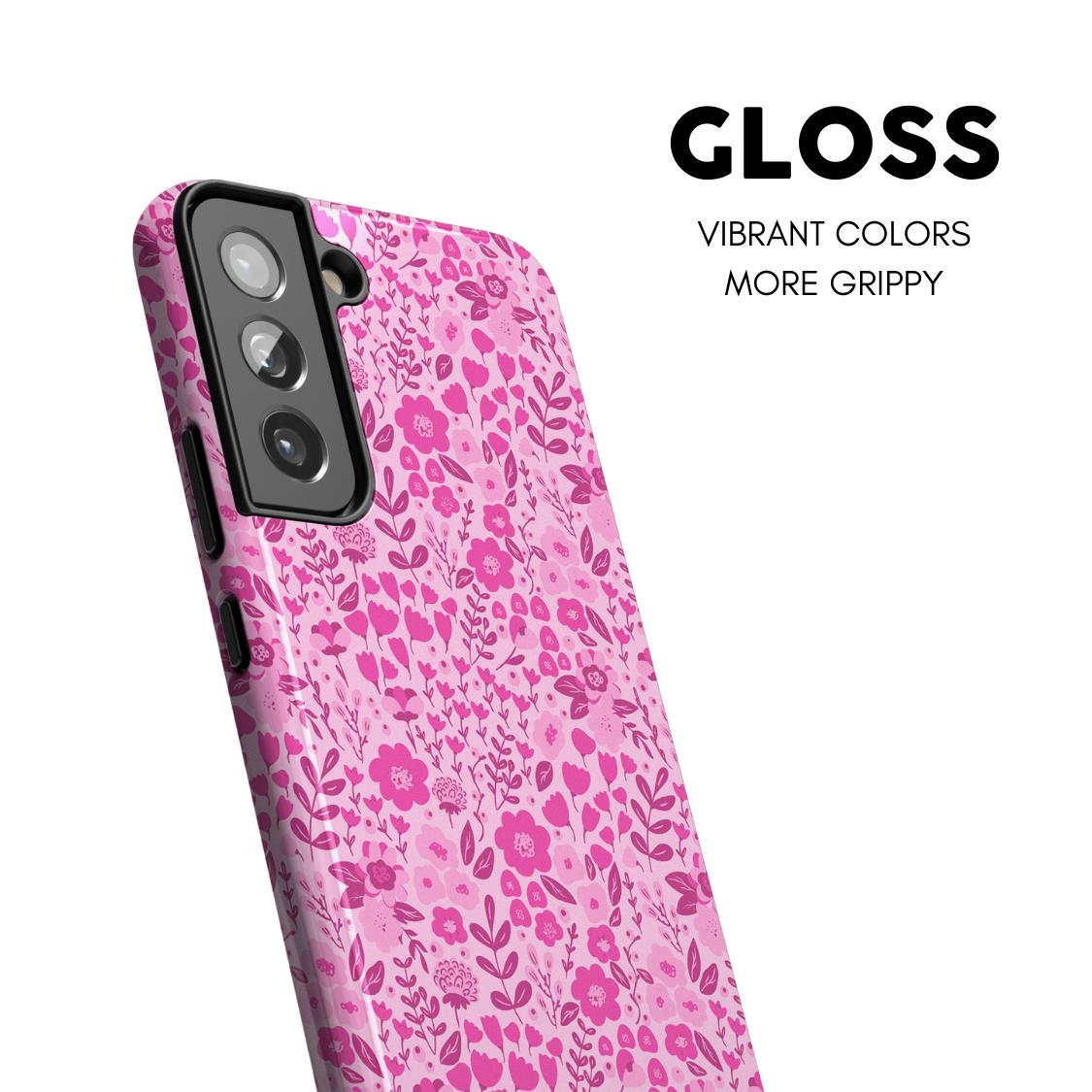 Berry Blossoms (Light) Galaxy Case