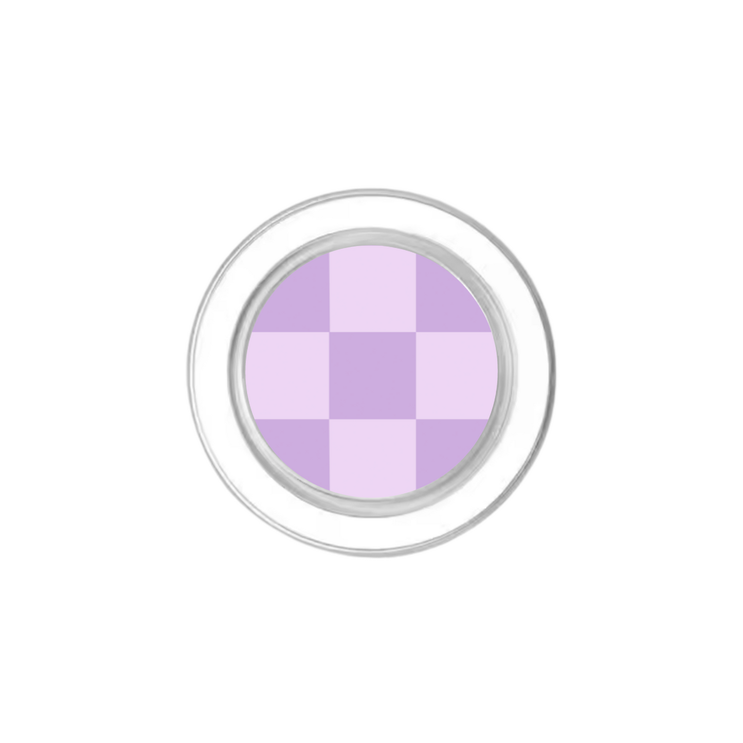 Lilac Checkers Phone Grip Insert