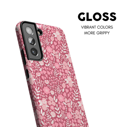 Blush Bouquet (Dark) Galaxy Case