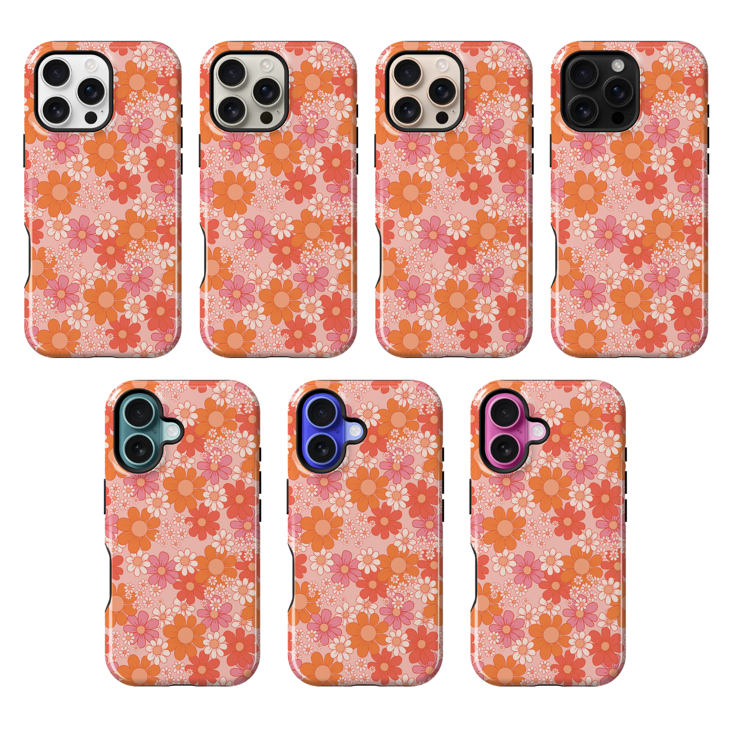 Pink & Orange Petal Perfect Phone Case