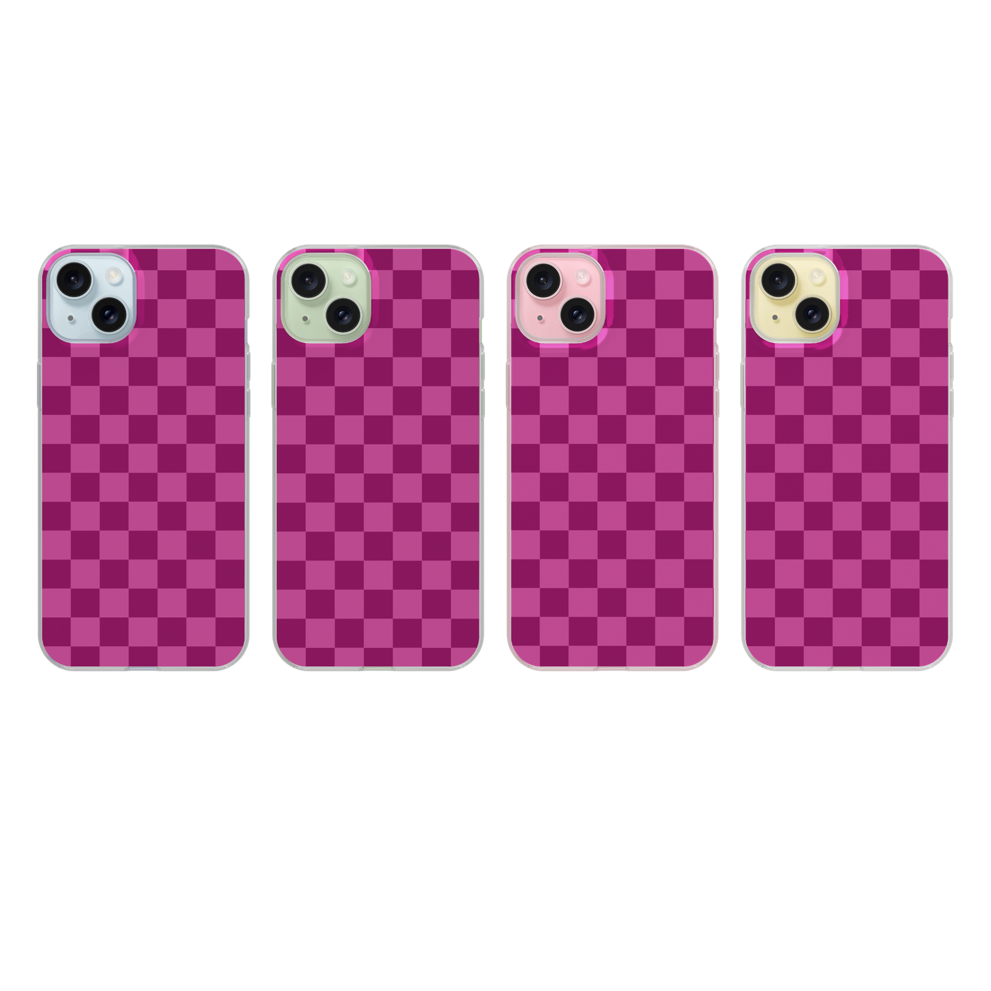 Velvet Checkers Clear Case Insert