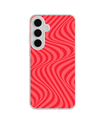 Vermillion Swirls Clear Case Insert