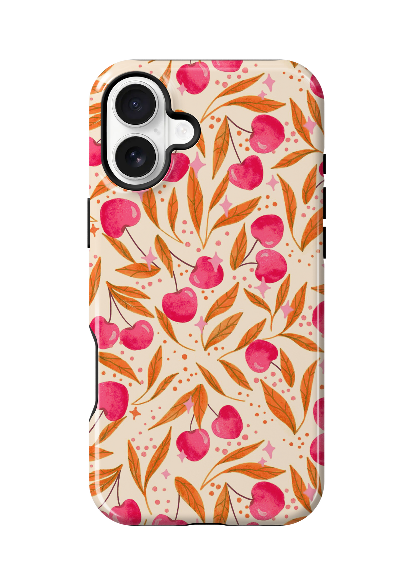 Persimmon Cherry Charm Phone Case