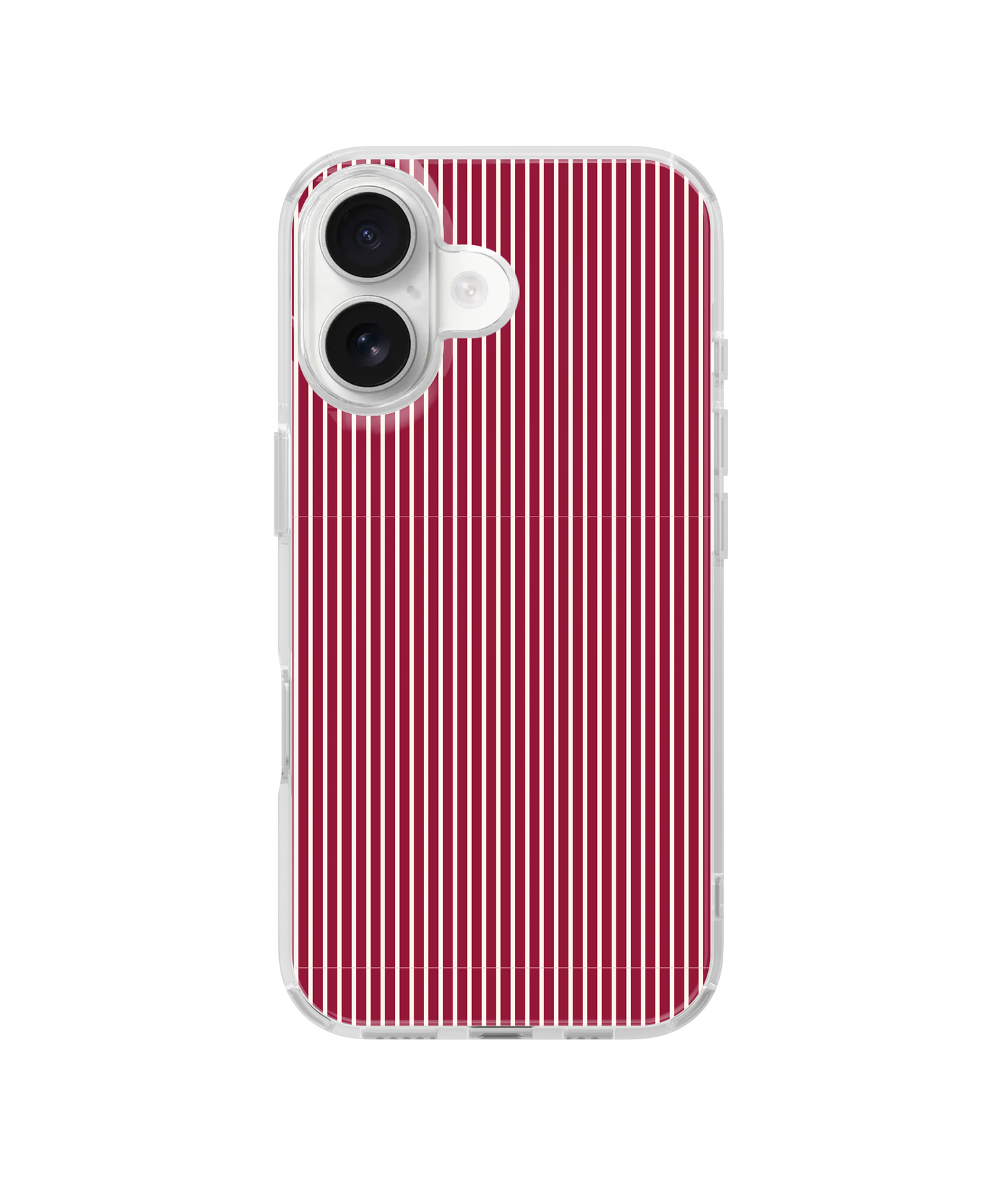 Black Cherry Pinstripes Clear Case Insert