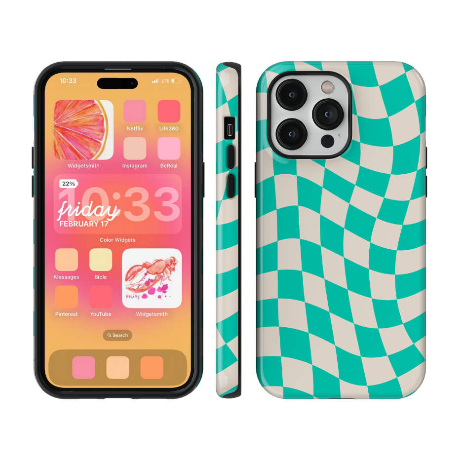 Calypso Wavy Checkers II Phone Case