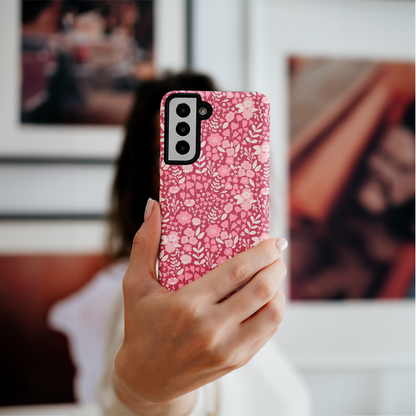 Blush Bouquet (Dark) Galaxy Case