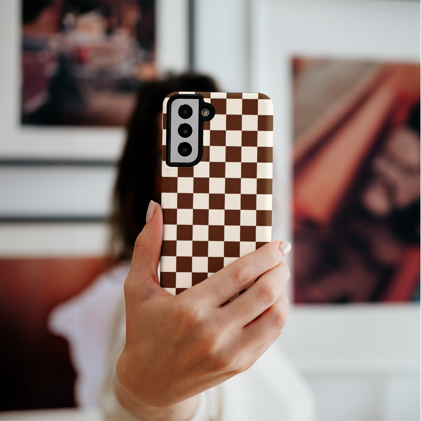 Cocoa Checkers II Galaxy Case