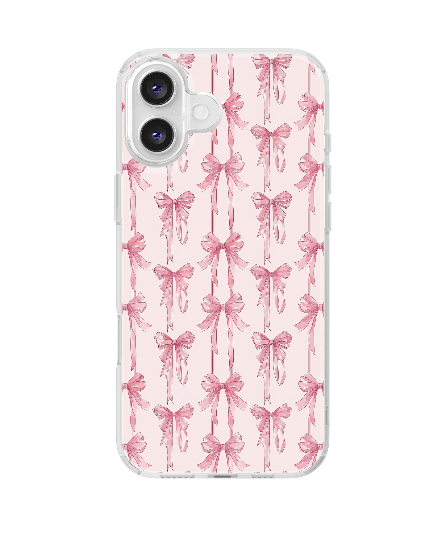 Pink Blushing Bows Clear Case Insert