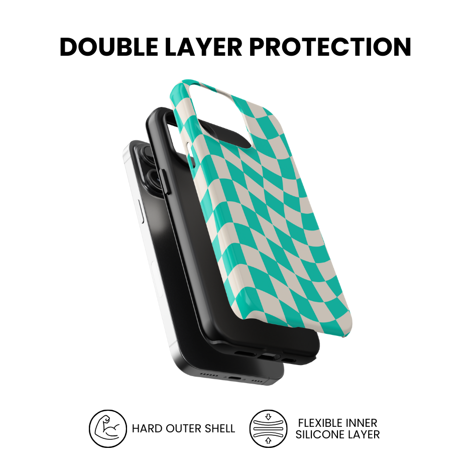 Calypso Wavy Checkers II Phone Case