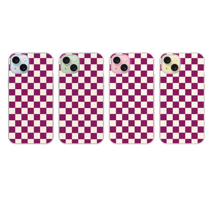 Velvet Checkers II Clear Case Insert