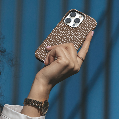 Cocoa Speckles iPhone Case