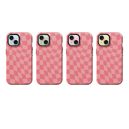 Rose All Day Wavy Checkers Phone Case