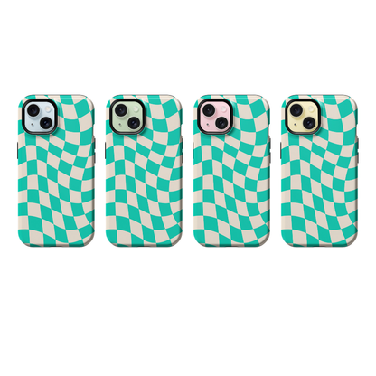 Calypso Wavy Checkers II Phone Case