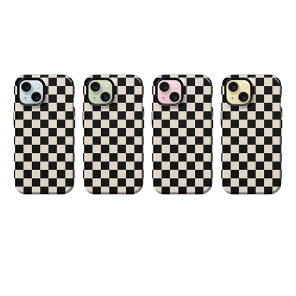 Onyx Checkers II Phone Case