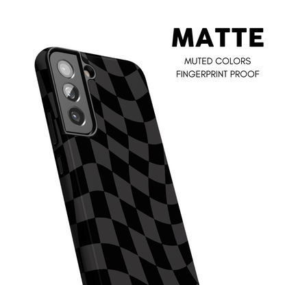 Onyx Wavy Checkers Galaxy Case