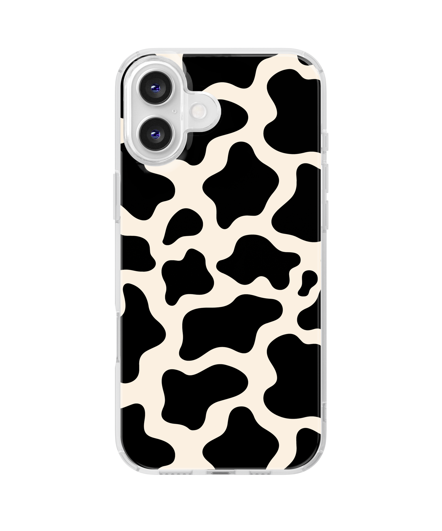 Onyx Cow Print Clear Case Insert