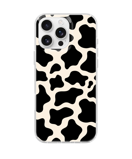 Onyx Cow Print Clear Case Insert