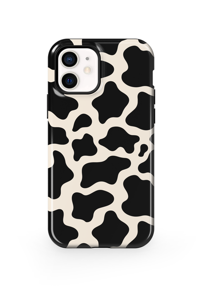 Onyx Cow Print Phone Case