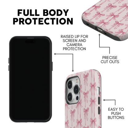 Blushing Bows Phone Case