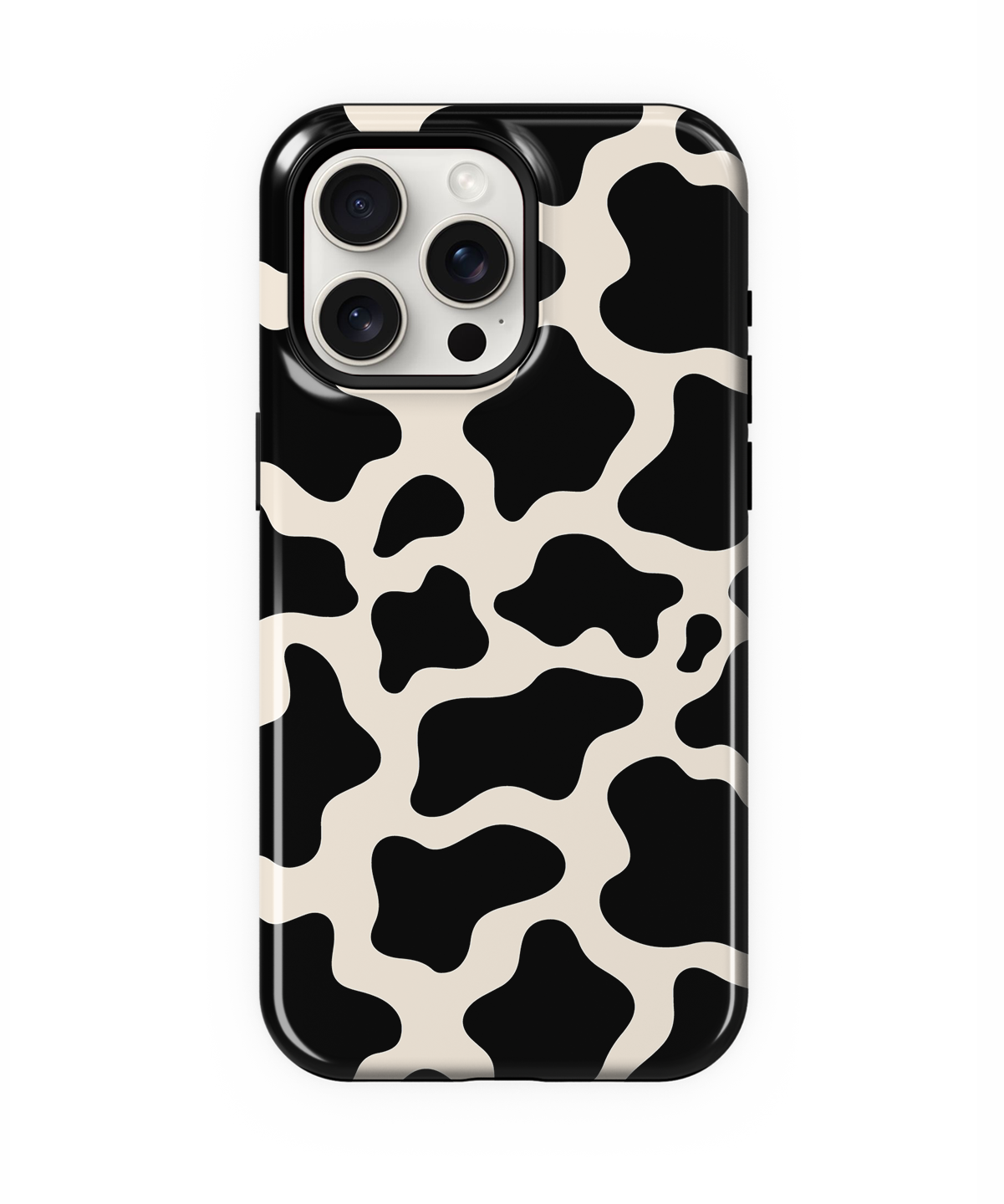 Onyx Cow Print Phone Case