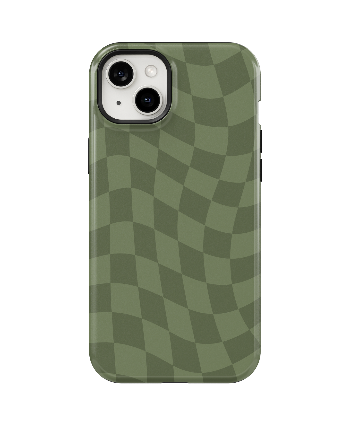 Moss Wavy Checkers Phone Case