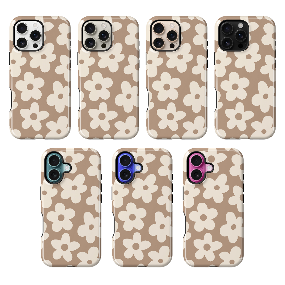 Chestnut Big Blooms Phone Case