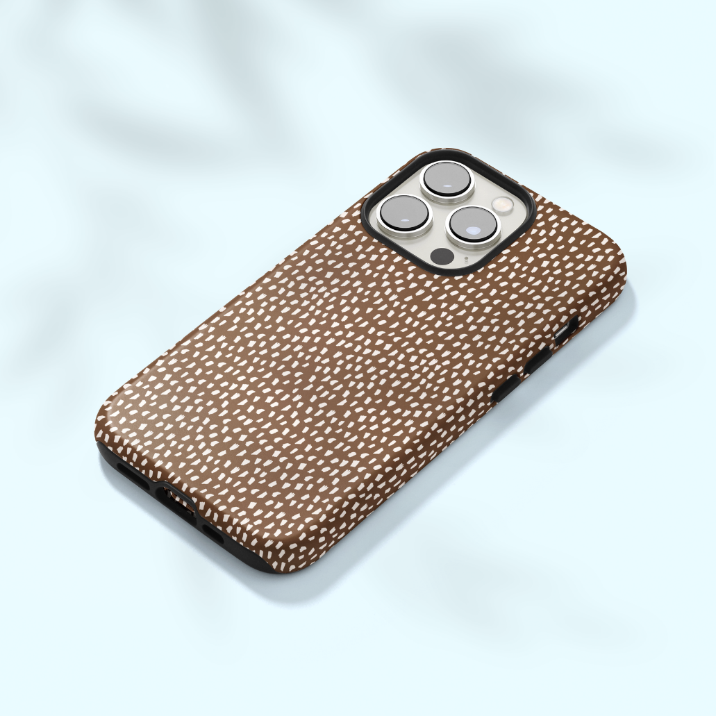 Cocoa Speckles iPhone Case
