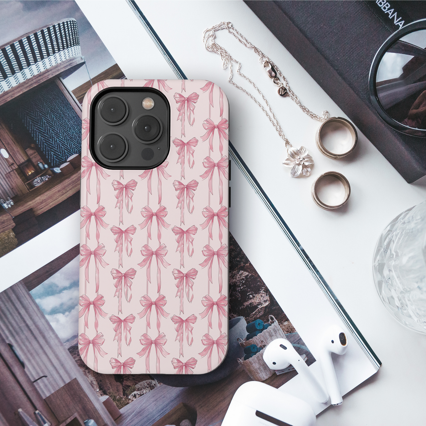 Blushing Bows Phone Case