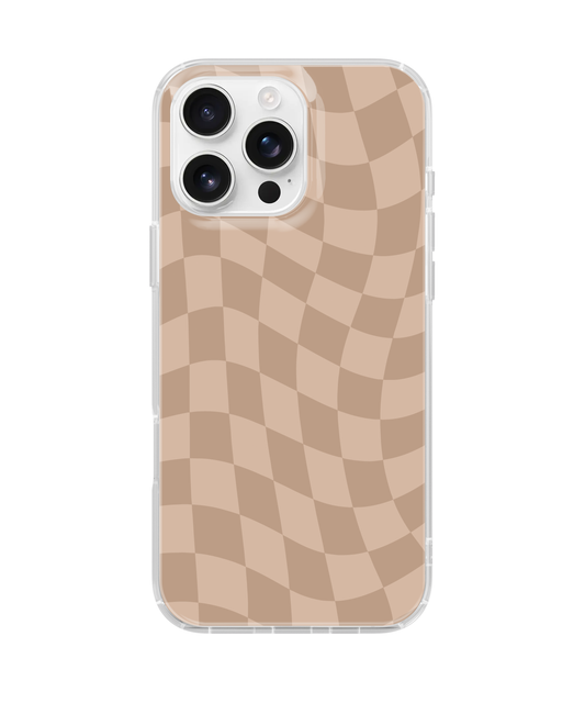 Chestnut Wavy Checkers Clear Case Insert