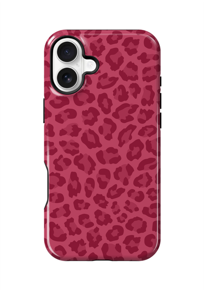 Black Cherry Leopard Phone Case