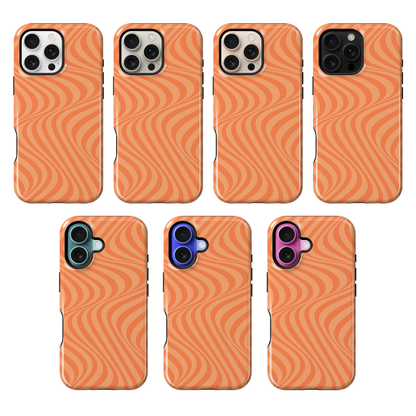 Tangerine Swirls Phone Case