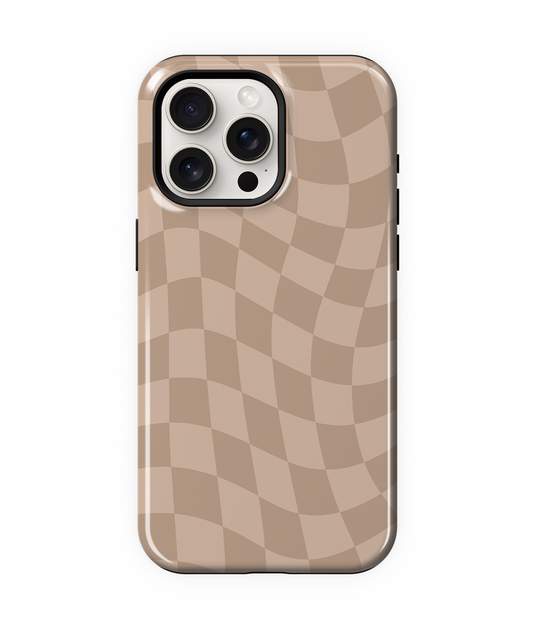 Chestnut Wavy Checkers Phone Case