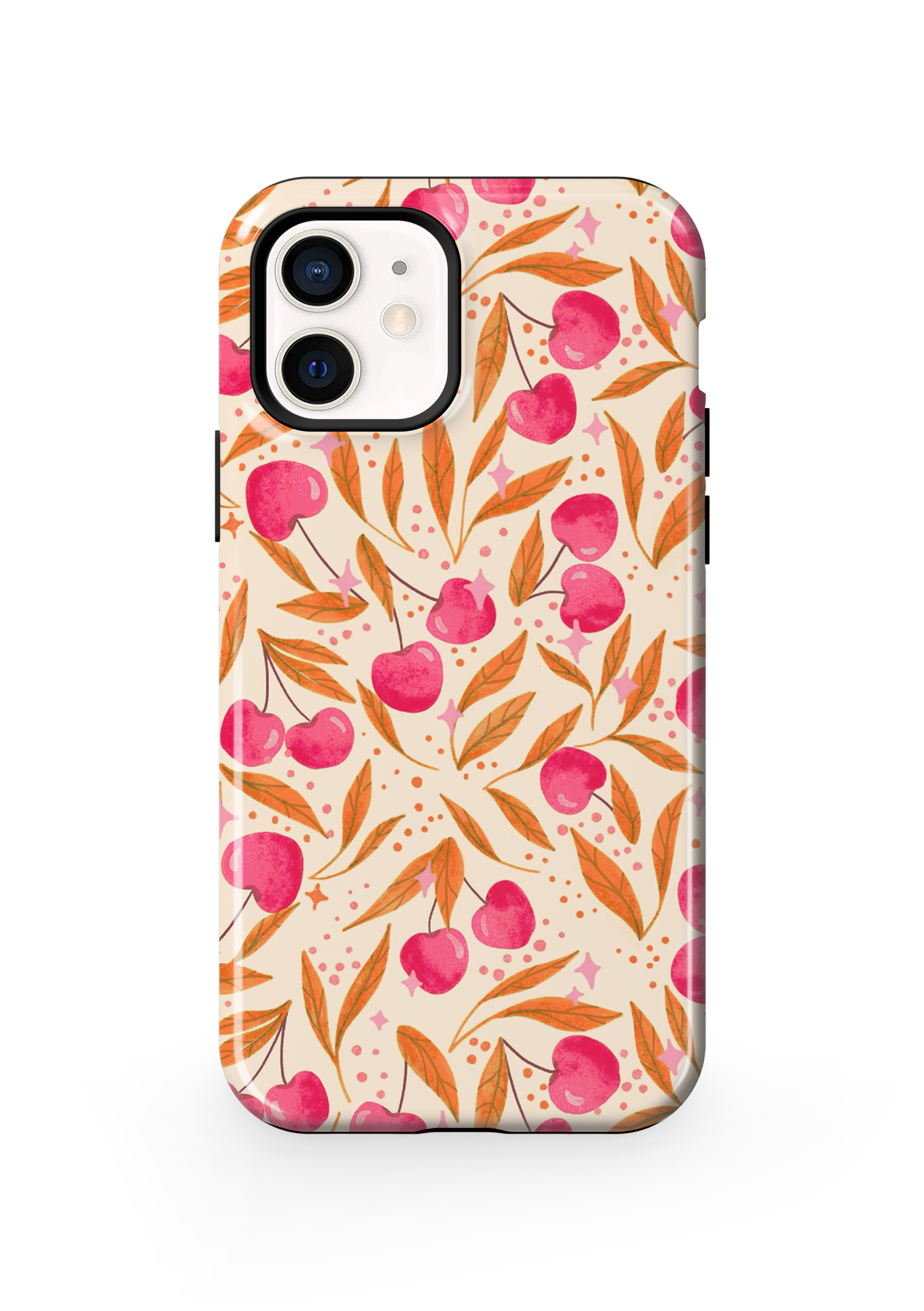 Persimmon Cherry Charm Phone Case