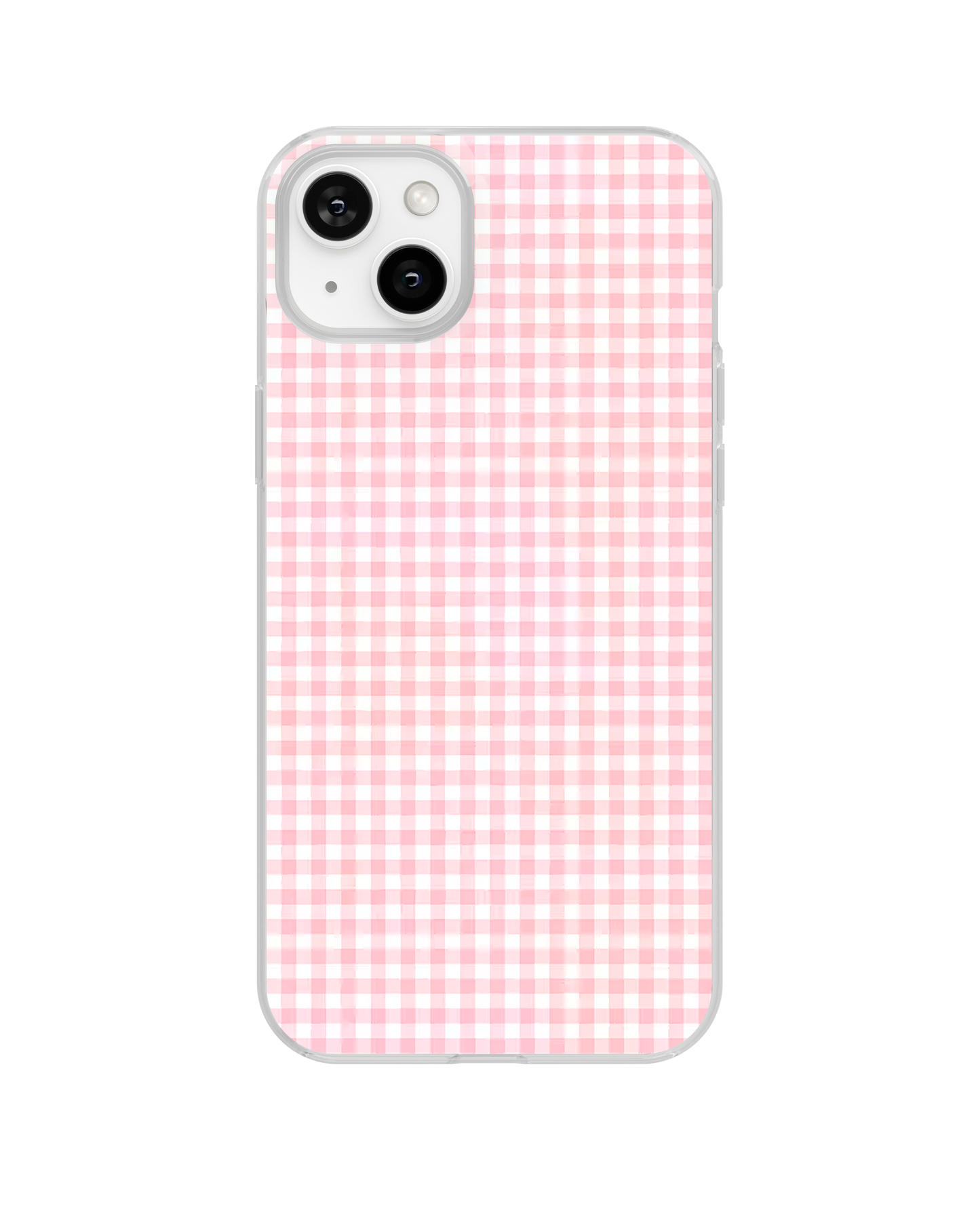 Pink Gingham Clear Case Insert