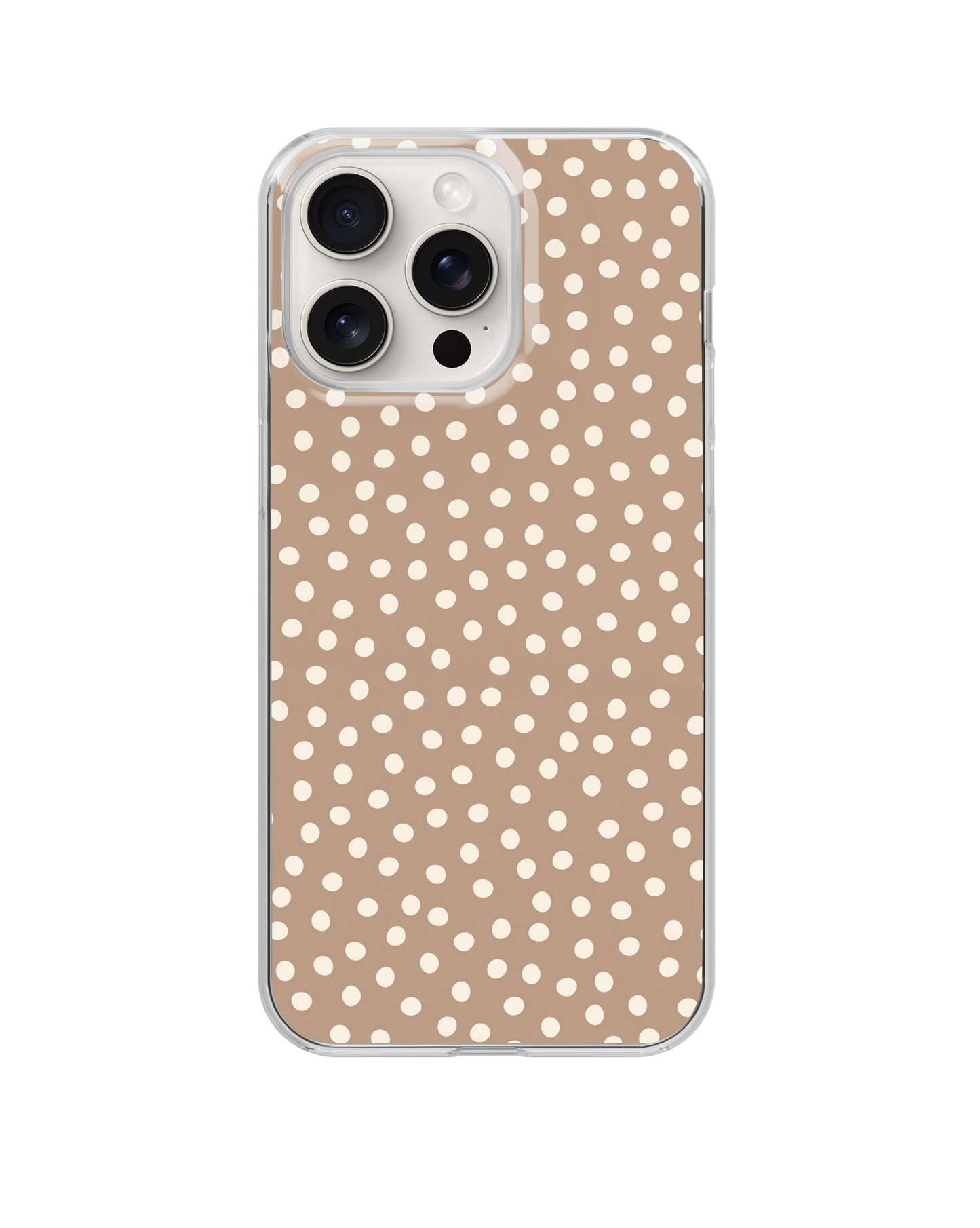 Chestnut Dots Clear Case Insert