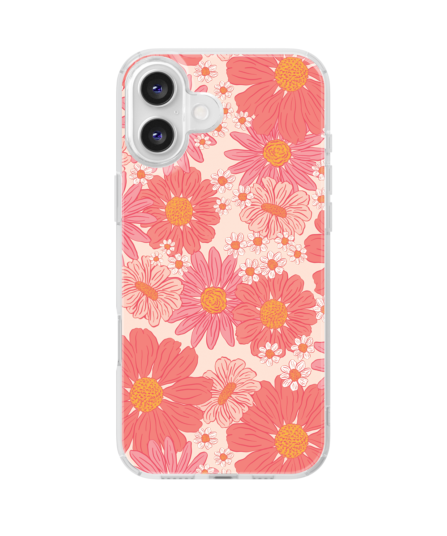 Pink Summer Blooms Clear Case Insert