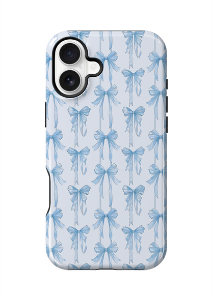 Blue Blushing Bows Phone Case