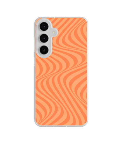 Tangerine Swirls Clear Case Insert