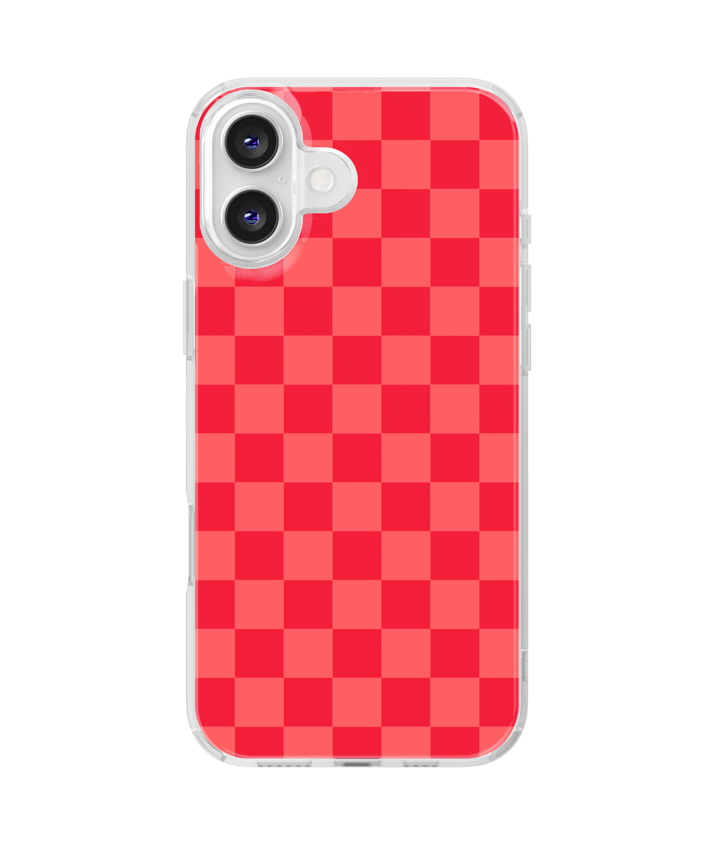 Vermillion Checkers Clear Case Insert