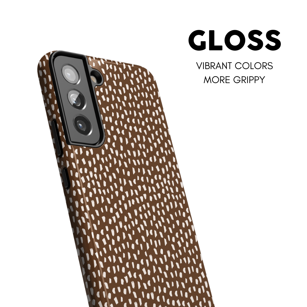 Cocoa Speckles Galaxy Case