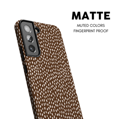 Cocoa Speckles Galaxy Case