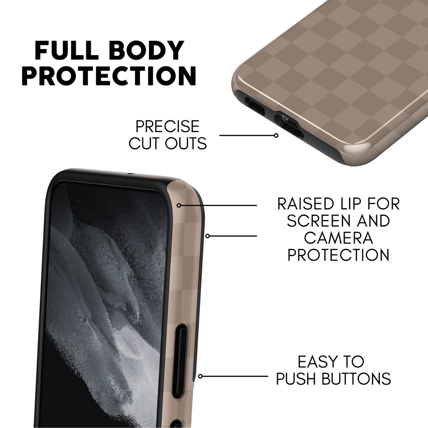 Chestnut Checkers Galaxy Case