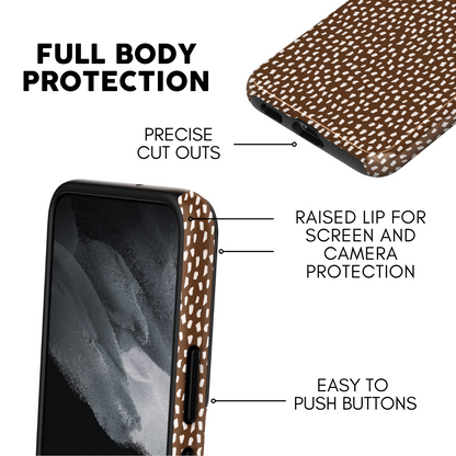 Cocoa Speckles Galaxy Case