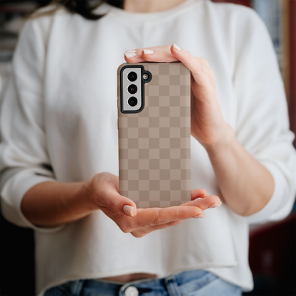 Chestnut Checkers Galaxy Case