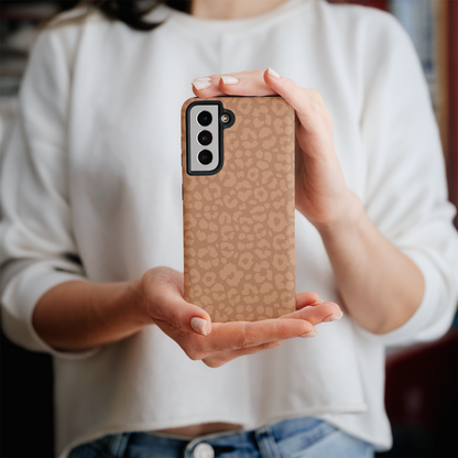 Fawn Cheetah Galaxy Case