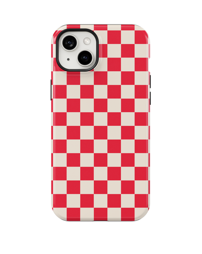 Vermillion Checkers II Phone Case